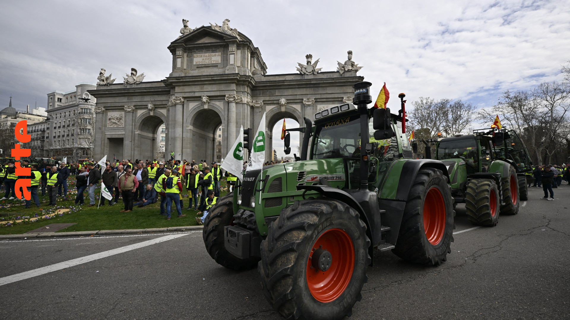 Spanien: Hunderte Traktoren in der Hauptstadt