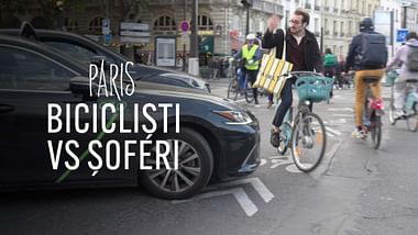 Biciclete versus mașini: conflictul etern din Paris.