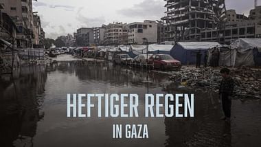 Heftiger Regen in Gaza