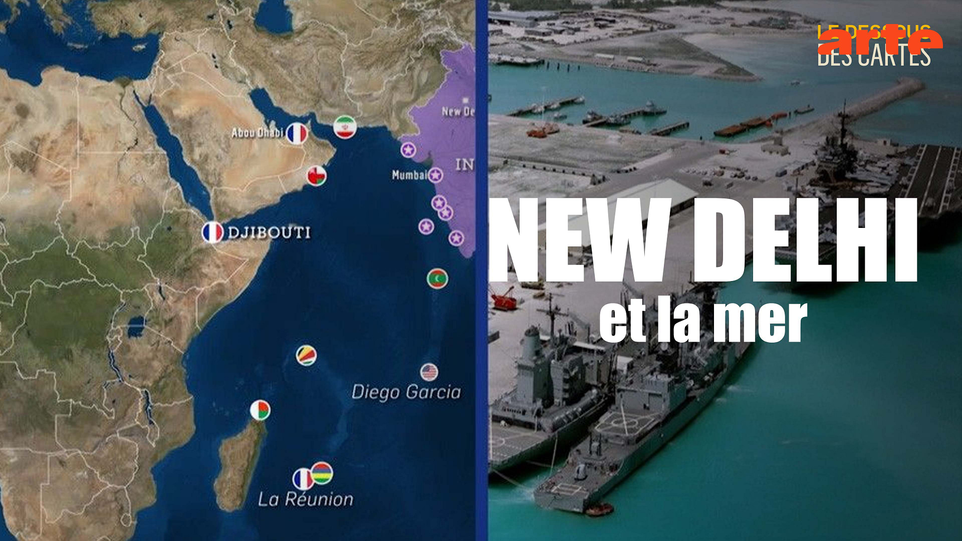 Le dessous des cartes - Océan Indien : New Delhi et la mer - Regarder le documentaire complet