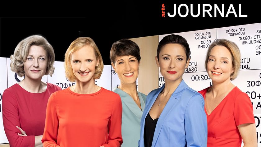 Moderationsteam des "ARTE Journal" © Jean-François Baltel/Frédéric Maigrot