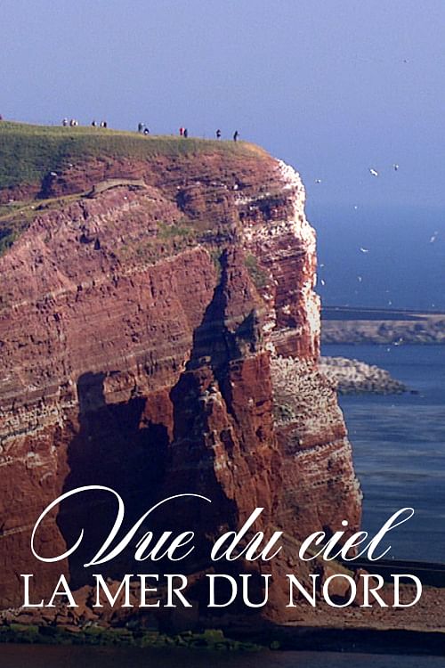 Vue du ciel : la mer du Nord.