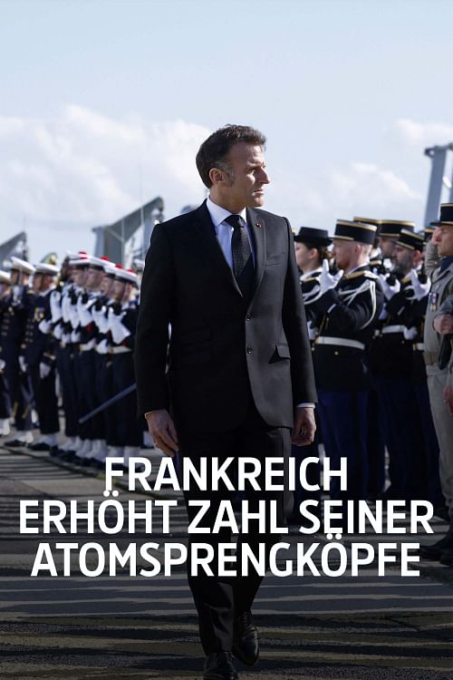 Frankreich erhöht Zahl seiner Atomsprengköpfe.