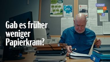 Gab es früher weniger Papierkram?.