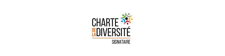 Logo Signataire de la Charte de la diversité sur fond blanc