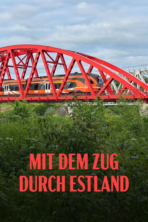 Mit dem Zug durch Estland.
