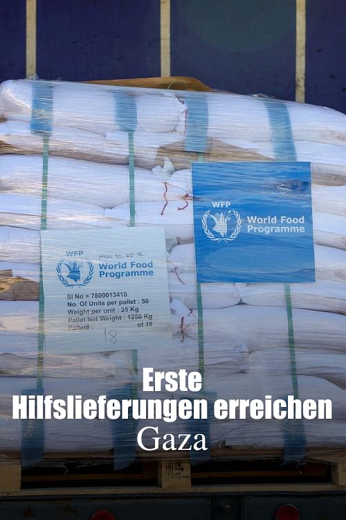 Gaza: Hilfslieferungen nur "Tropfen auf dem heißen Stein".