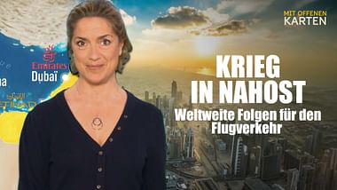 Krieg in Nahost: weltweite Folgen für den Flugverkehr .